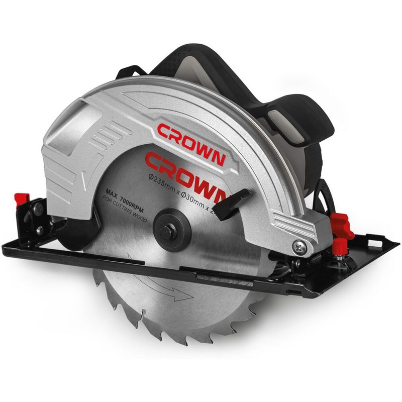 Пила дисковая CROWN CT15210-235, 2000вт 235/30мм 85мм 7,6кг коробка