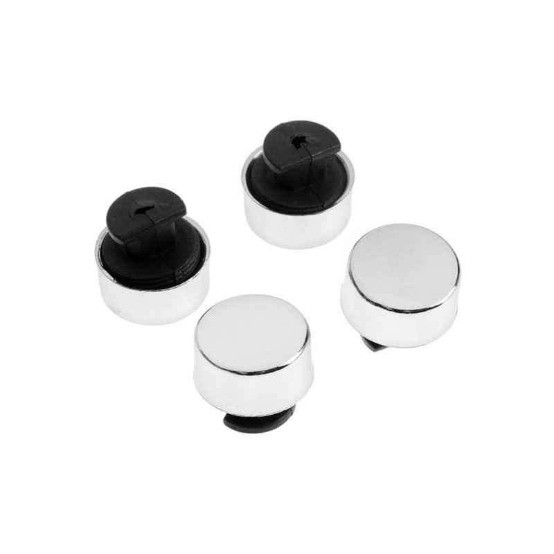 Зеркалодержатель (арт.1189), d=17 мм, без сверления, цвет хром, 4 шт.  