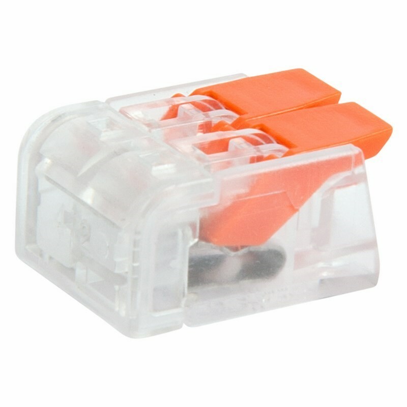 Клемма рычажная компактная 2х(0,14-4,0) REXANT 07-5202 (2шт)