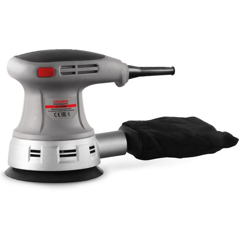 Шлифмашина эксцентриковая CROWN CT13394, 240вт 125мм 12000об/мин 1,5кг