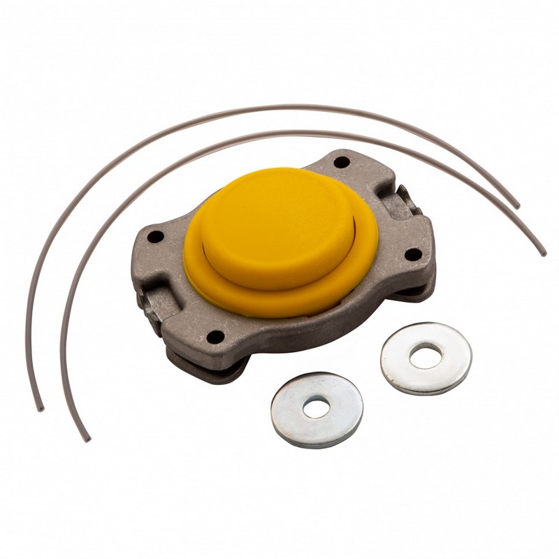 Головка для триммера универсальная алюминий, шайба 8мм,10мм Denzel 96363