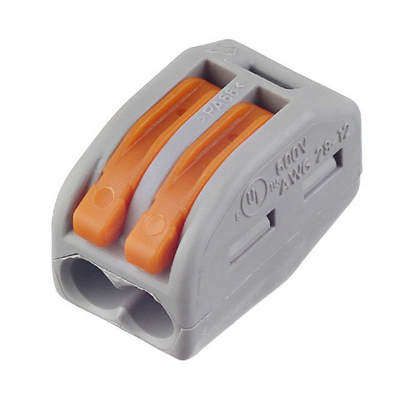 Клемма рычажная 2х(0,14-4,0) REXANT 07-5252-4 (2шт)