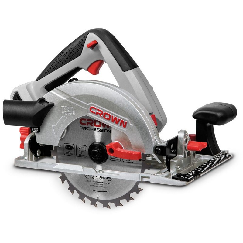 Пила дисковая аккум. CROWN CT25002-165HX, 20в 165/20мм (без акк. и заряд.устр.) 2,92кг