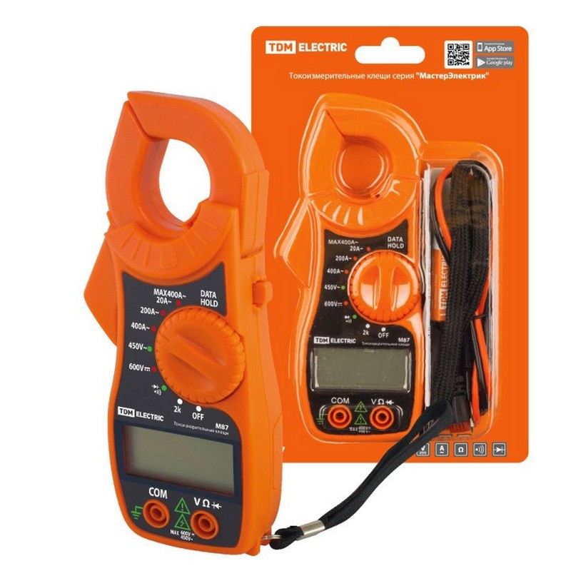 Токоизмерительные клещи TDM М87 (компакт) серия "МастерЭлектрик" SQ1005-0013