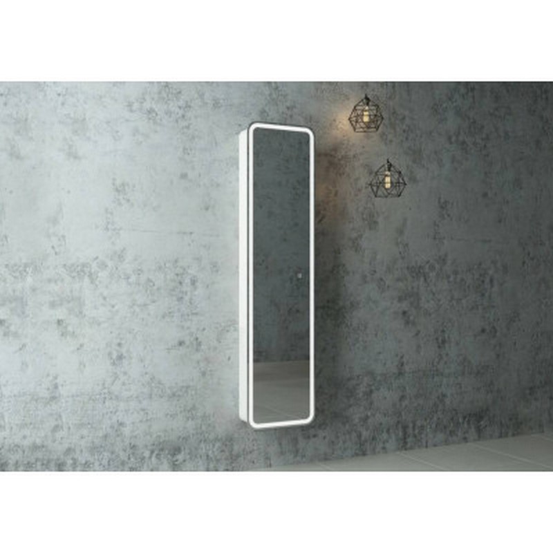 Пенал зеркало LORENZO LED 400*1600*183, с розеткой