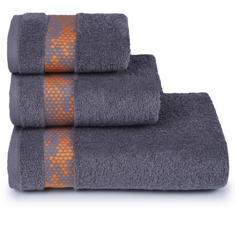 Полотенце махровое Element 18-5210, 70х130см, цв. серый, 390гр/м2, хл 100% 