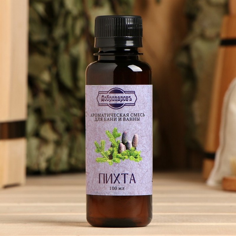 Ароматическая смесь для бани и ванны «Пихта», натуральная, 100 мл