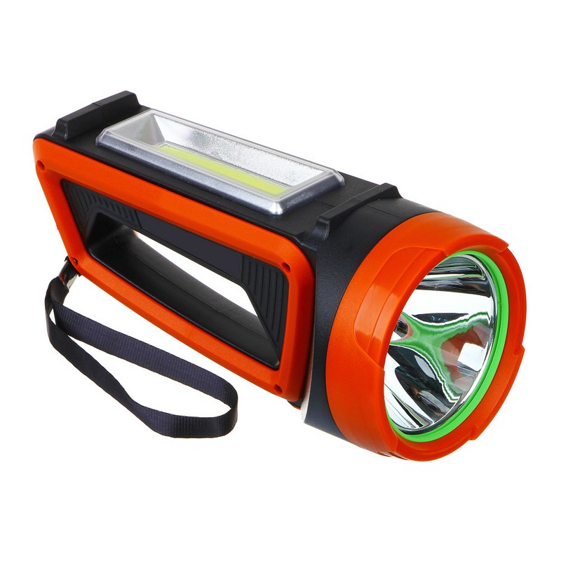 Фонарь-прожектор аккум. 1LED+COB 6-реж. 2400мАч USB-кабель ЕРМАК 223-073