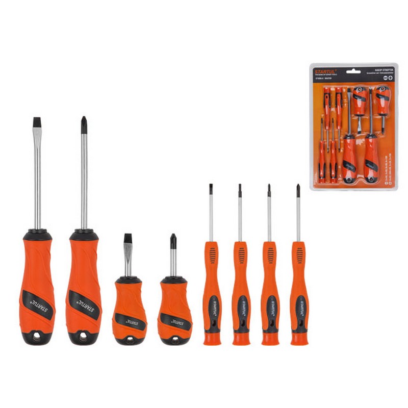Набор отверток (8шт) SL6x100,6x38,3x50,2x50 PH2x100,2x38,0x50,000x50 STARTUL Master ST3056-8