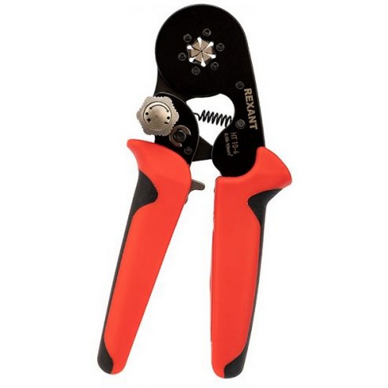 Кримпер для обжима штыревых наконечников 0.08-16.0кв.мм (HT 16-4) с регулятором прижим.усилия Rexant