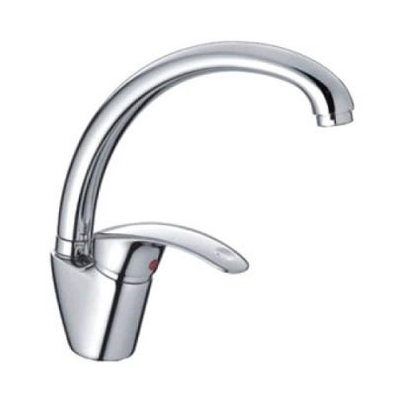 P0047S Смеситель для кухни с высоким изливом н/ж