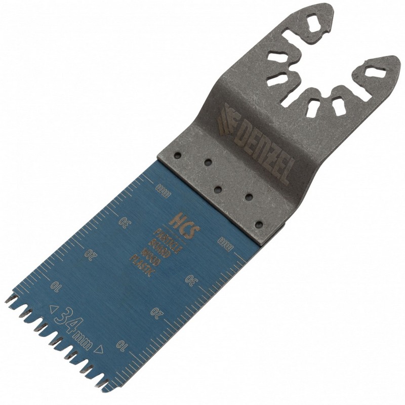 Насадка для МФИ пазовая прямая по дереву, ламинату 34х2,5мм крупный зуб HCS Denzel 782315