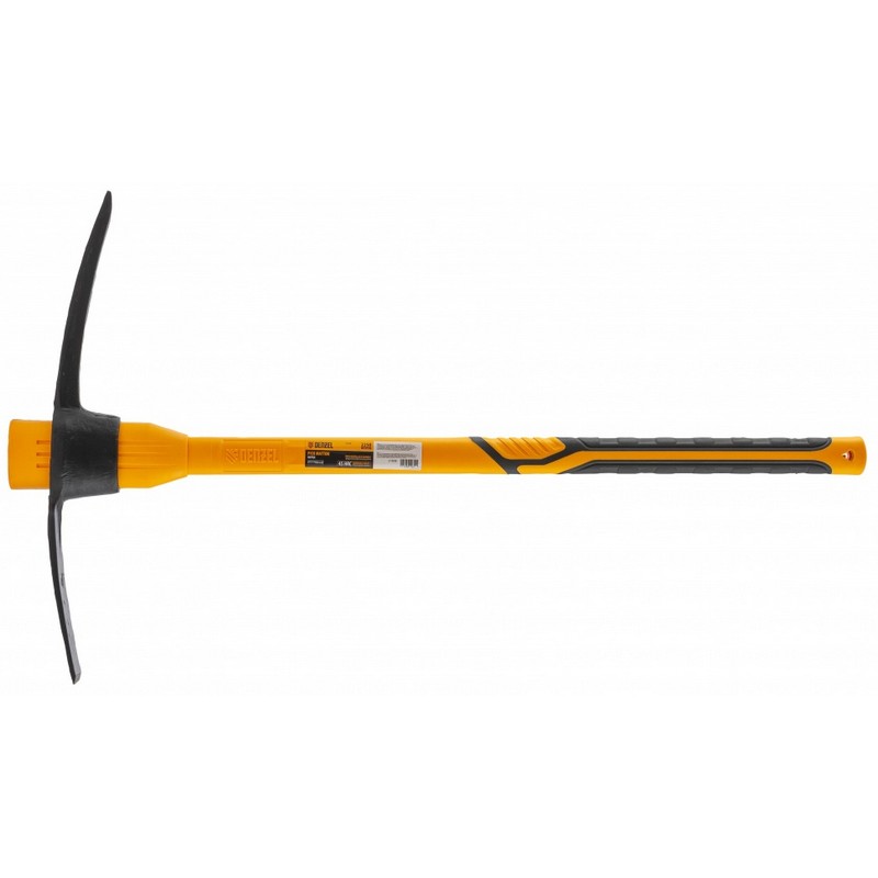 Кирка 2250г широкая, фиберглас.обрезин.рукоят. 900мм Denzel 21838