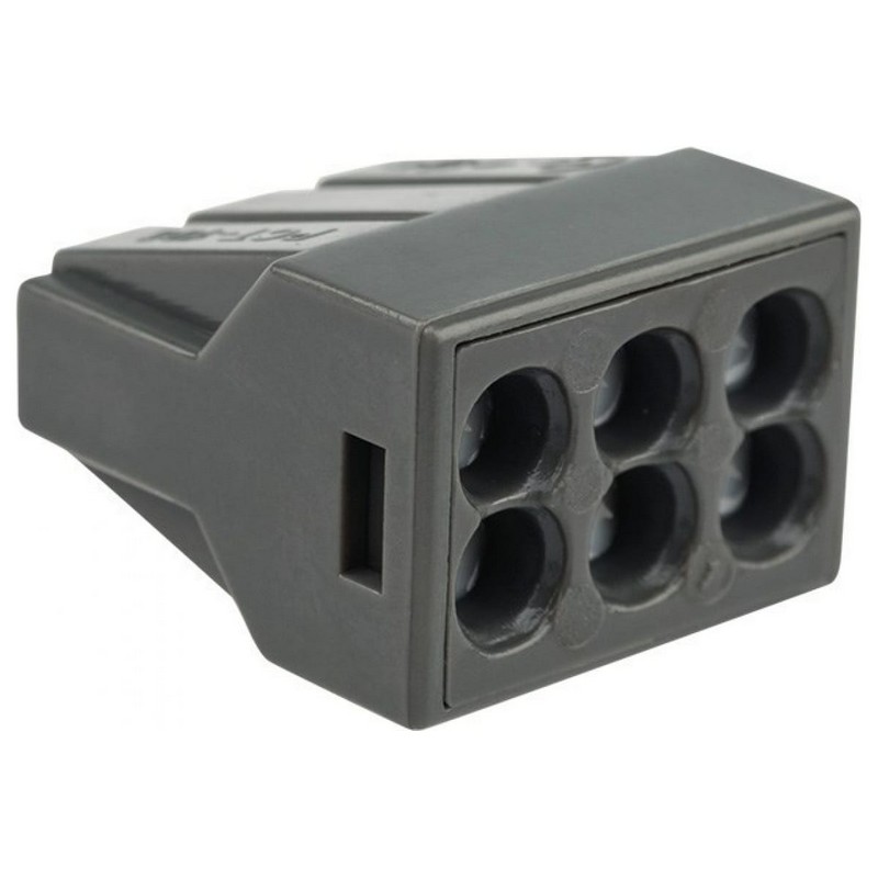 Клемма 6х(1,0-2,5 мм2) с пастой 773-306 Rexant 07-3060 (2шт)