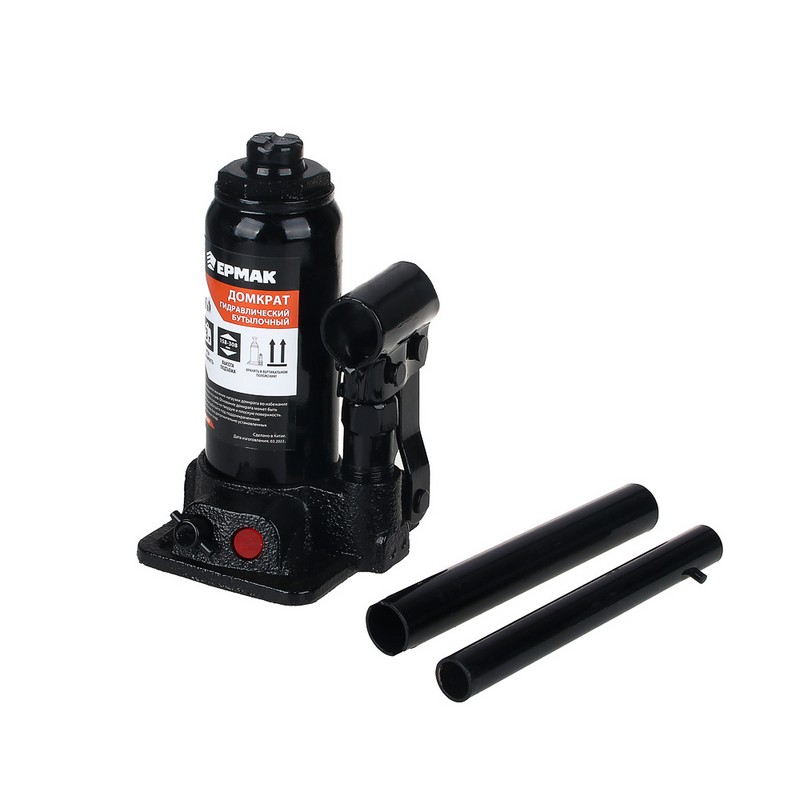 Домкрат гидравл. бутылочный 3т, 158-308мм кейс ЕРМАК 770-069