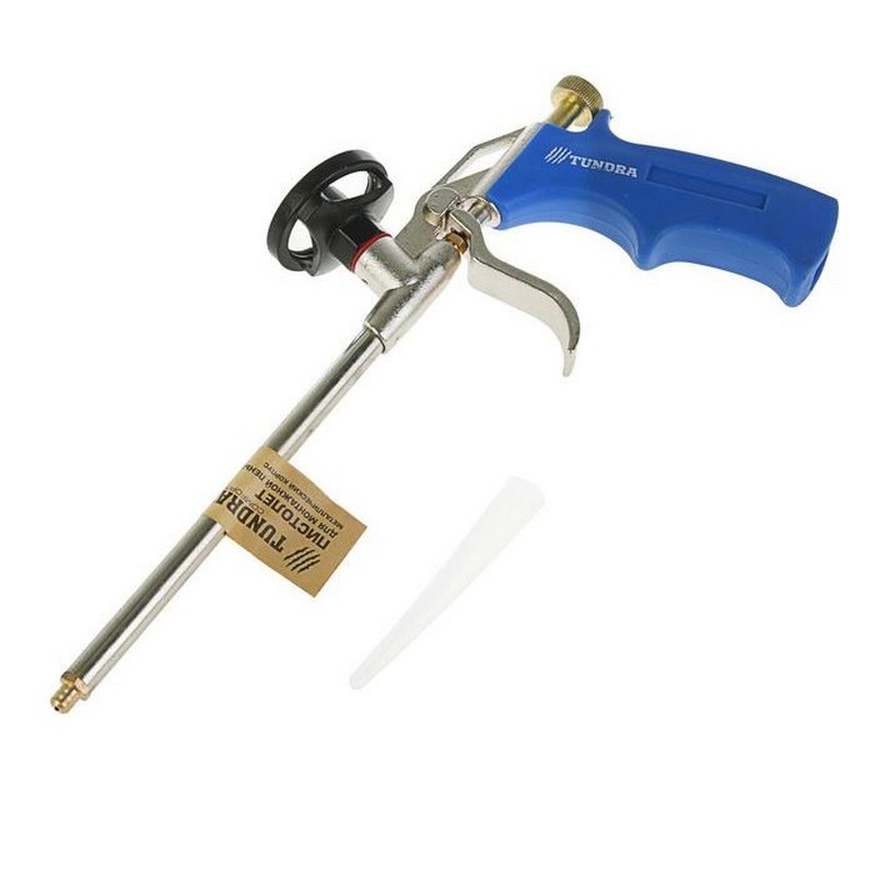 Пистолет для монтажной пены ТУНДРА, металлический корпус 1935488