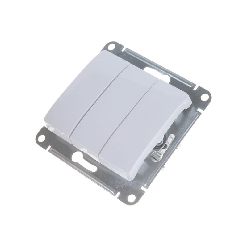 Выключатель без рамки с/у 3-кл. белый Schneider Electric GLOSSA GSL000131