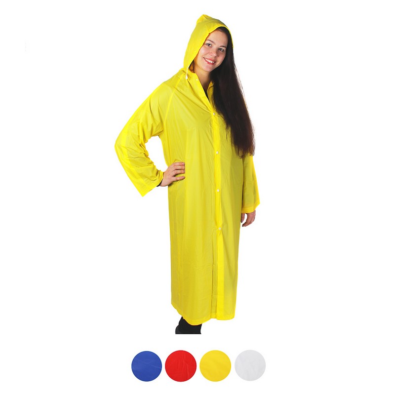 Дождевик с кнопками 65х116/68х118см 120мкм ПВХ INBLOOM 457-205