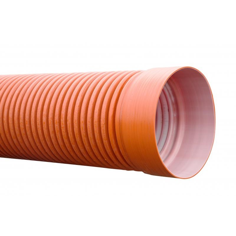 Труба двухслойная 110/94  6м с раструбом SN 8