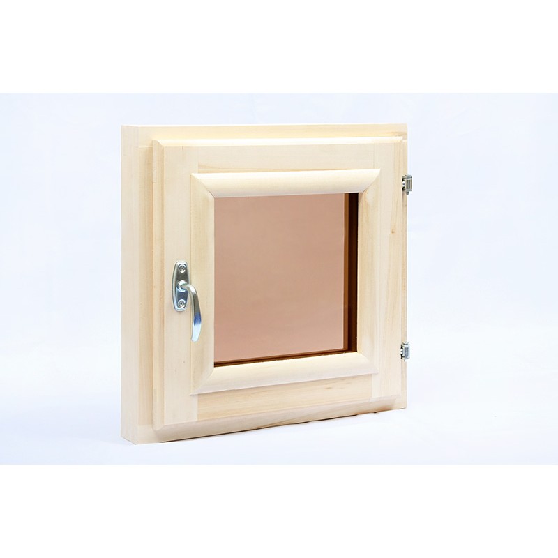 Блок оконный 30*40 липа (форточка) стекло бронза