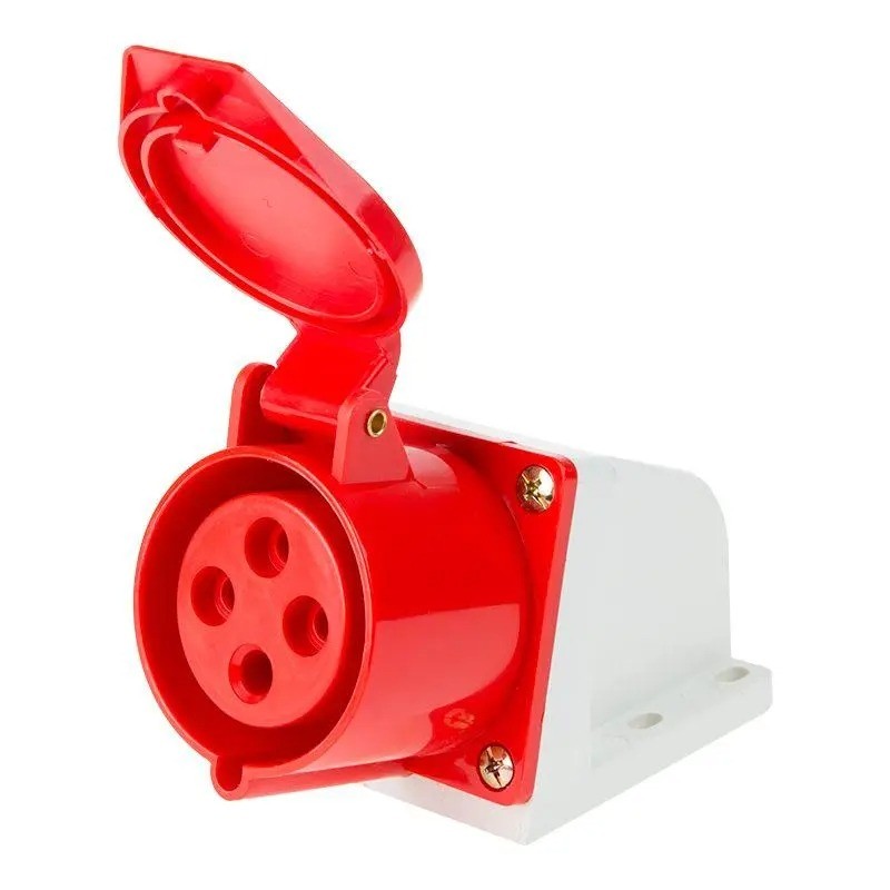 Розетка силовая стационарная 32А 3P+E 380в IP44 (124)