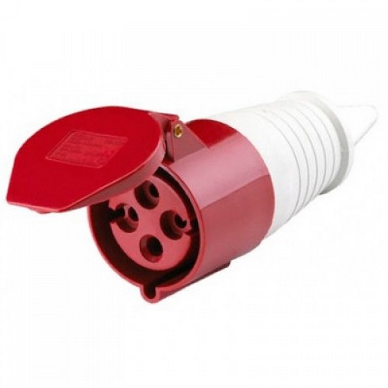 Розетка силовая переносная 32А 3P+Е 380в IP44 (224)