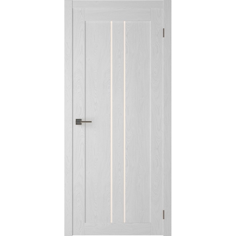 Дверное полотно экошпон модель №24 2000х800 цвет Snow Veralinga с врезкой замка и петель