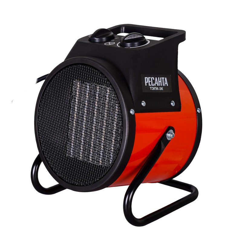 Пушка тепловая электрическая РЕСАНТА ТЭПК-3K, 3000/2000вт керам.нагреватель, кругл.