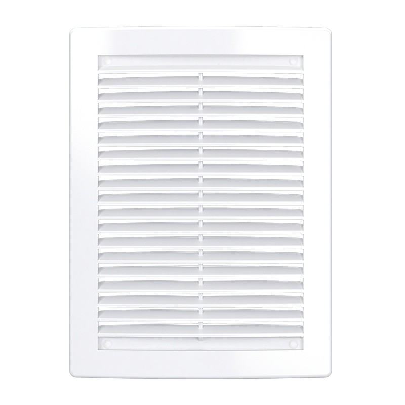 4040Р, Решетка вентиляционная разъемная с сеткой АБС 400х400, белая