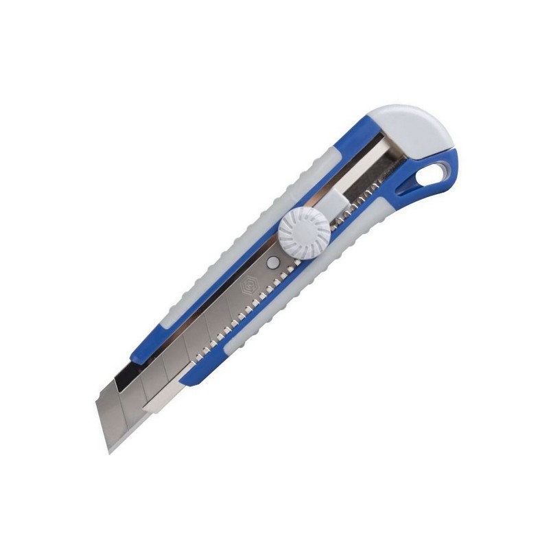 Нож технический 25мм двухкомп.корпус метал.напр. КОБАЛЬТ 242-168