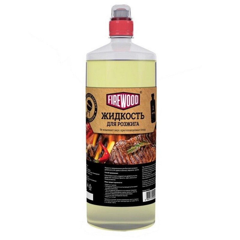 Жидкость для розжига 1л ФАЕР ВУД Парафин