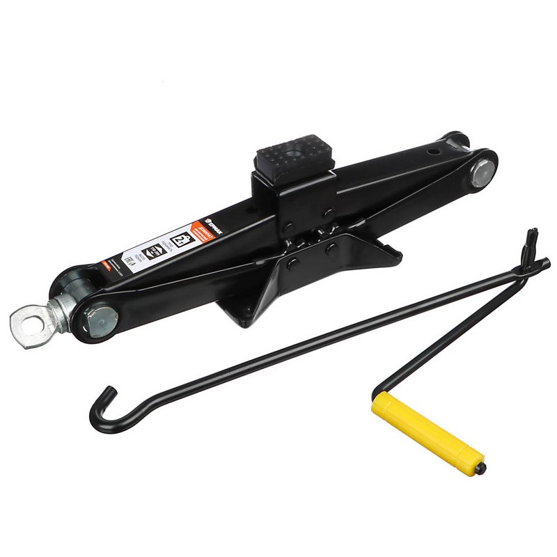 Домкрат механич. ромбический 2т 110-395мм резин.площадка ЕРМАК 770-059