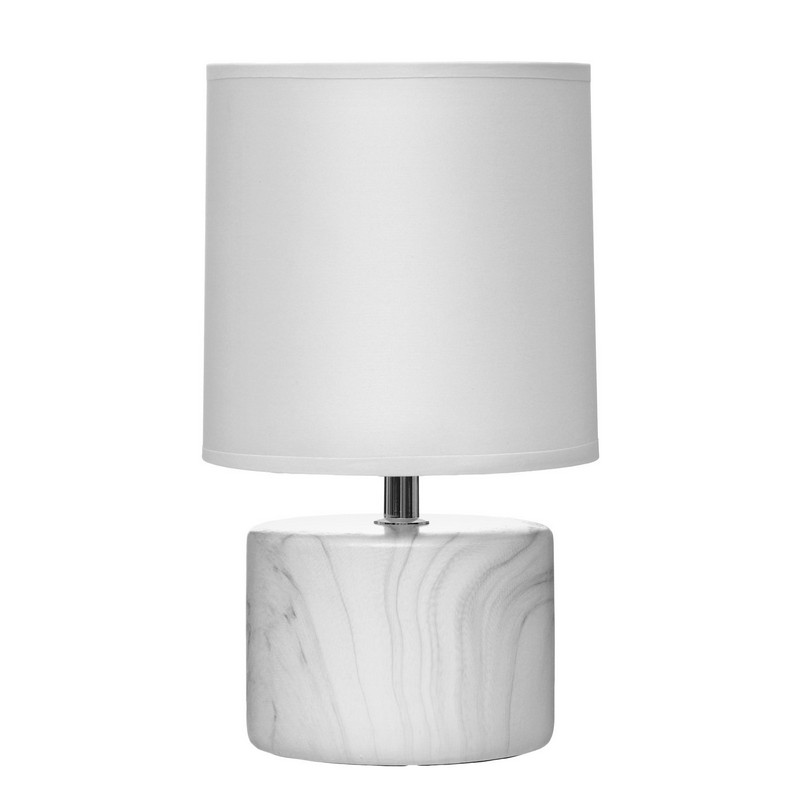 Лампа настольная 16374/1 E14 40вт бело-серый 16х16х29см RISALUX