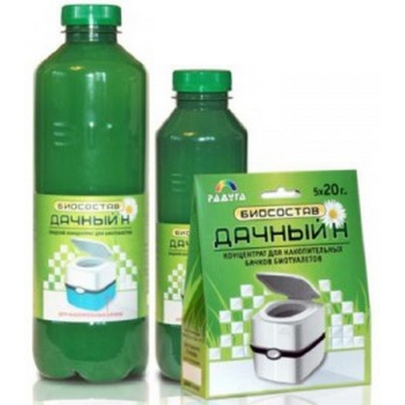 Биосостав д/биотуалетов (накопит.бачок) жидкий Дачный Н (1л)