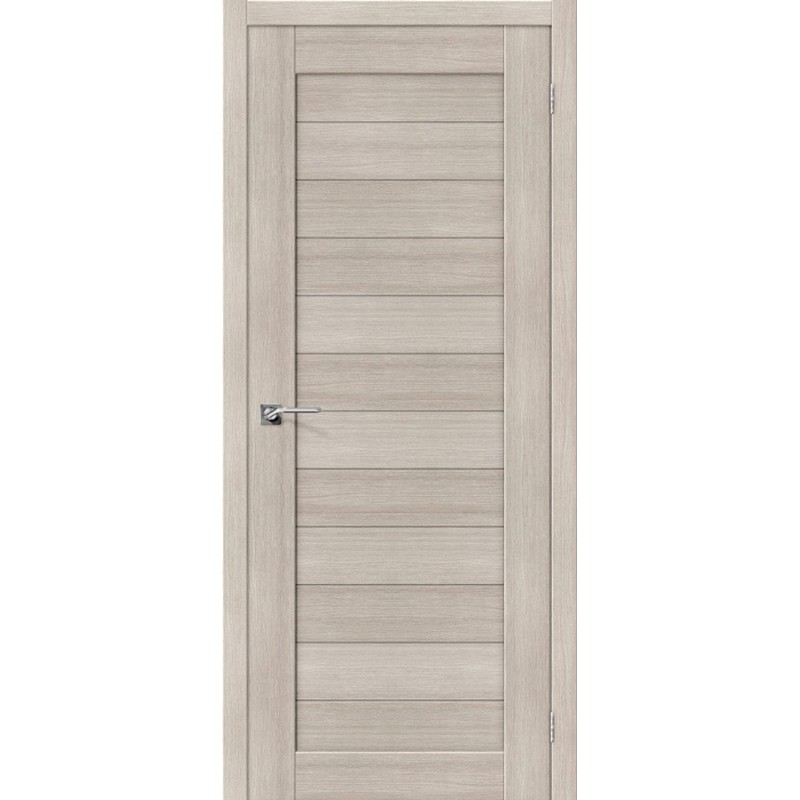 Дверное полотно экошпон модель Smart Х-21 Cappuccino Veralinga 2000х600 c врезкой замка