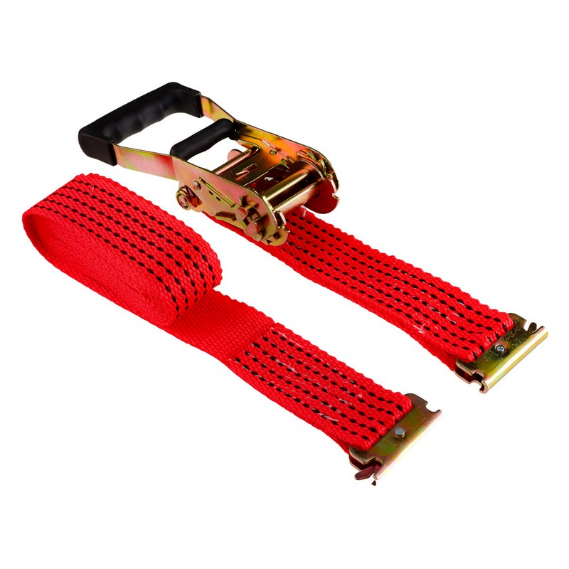 Стяжка груза с храповиком евроборт 3,6м. шир.ленты 50мм, 5000/10000кг концевик рельсовый NG 746-054