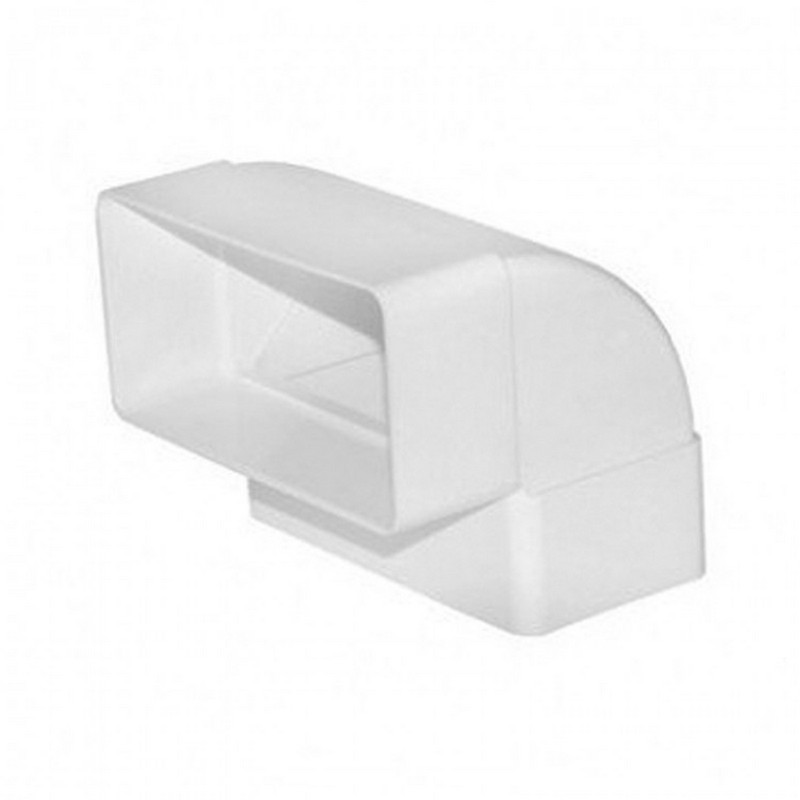 511KRPV, Колено разноугловое плоское вертикальное для прямоугольных воздуховодов 55х110