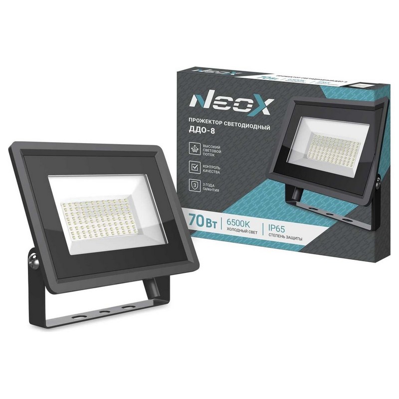 Прожектор LED 70вт 6500К 7000лм IP65 ДДО-8 NEOX