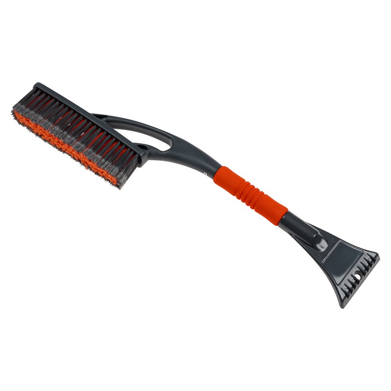 Щетка для уборки снега 59см со скребком, расщепленная щетина BY 775-116