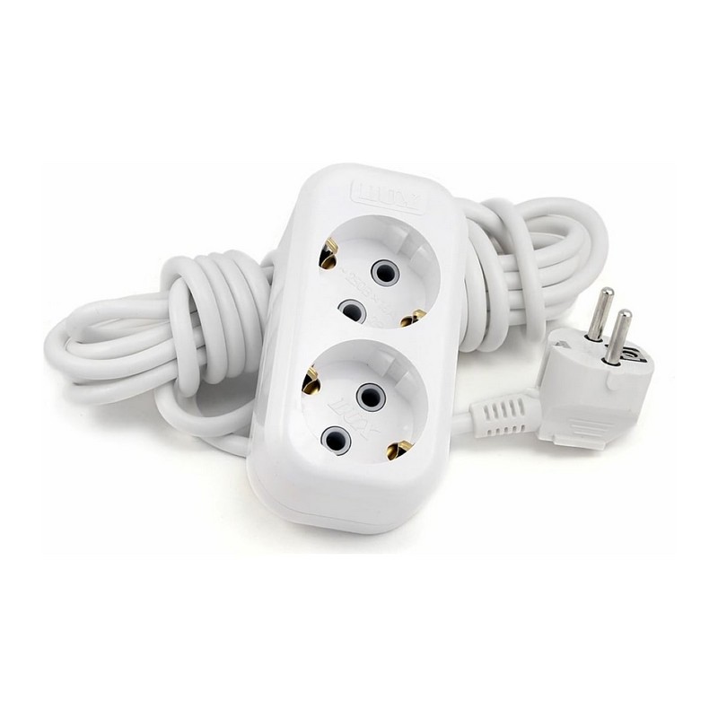 Удлинитель 10м 2-мест. с заз. 16А LUX У2-Е-10