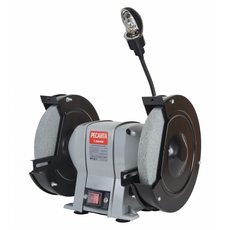 Станок точильный РЕСАНТА Т-200/450, 450вт 200/12,7х20мм 2950об/мин 9,3кг