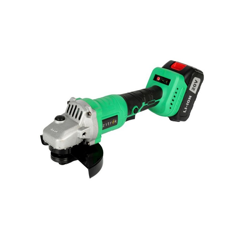 Шлифмашина угловая аккум. Zitrek ZKAG20-125 Pro, 125мм 20в 1х4Ач Li-Ion 4500/6500/8000об/мин кейс