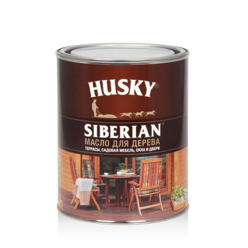 Масло для дерева(террасы,мебель садовая)  Husky Siberian 0,9л