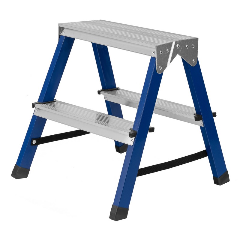 Стремянка стальная 2 ступени двусторонняя СИБРТЕХ 97932