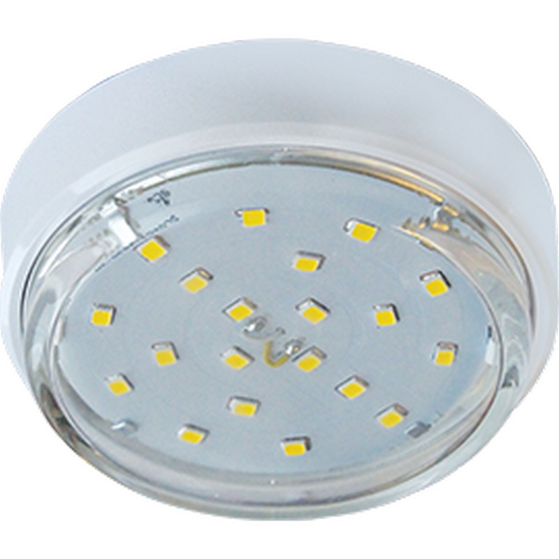 Светильник накладной GX53 82х25мм Белый, пластик. DGX5318 ECOLA FW53FFECD