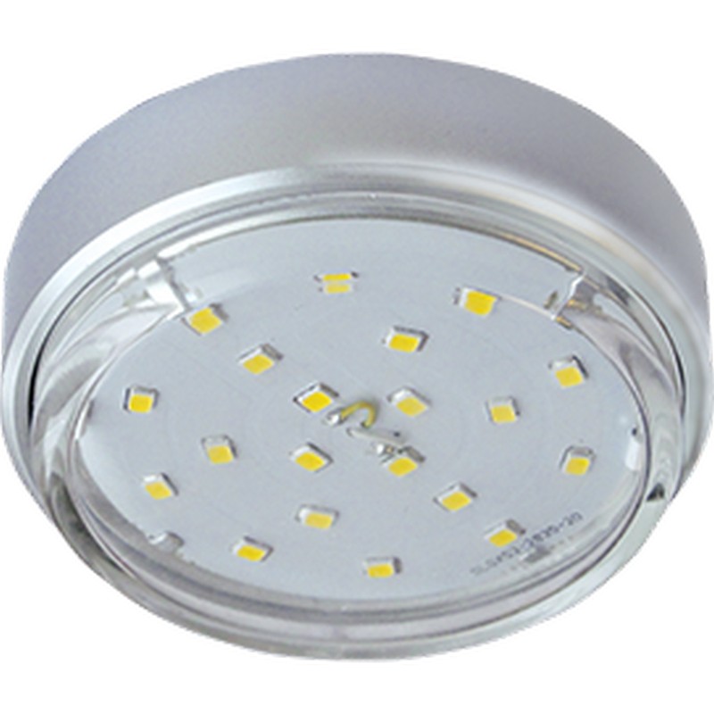 Светильник накладной GX53 82х25мм Серебро, пластик. DGX5318 ECOLA FS53FFECD