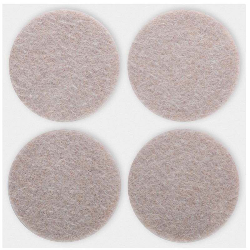 Подкладки под мебель самокл. (4шт) 34мм круглые, войлок