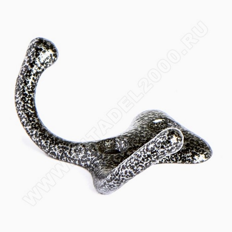 Крючок-вешалка 2-х рож. (белый) №10