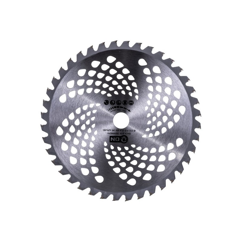 Диск для триммера 40-зуб. 255/25,4мм c твердосплав.напайками ON 15-01-215