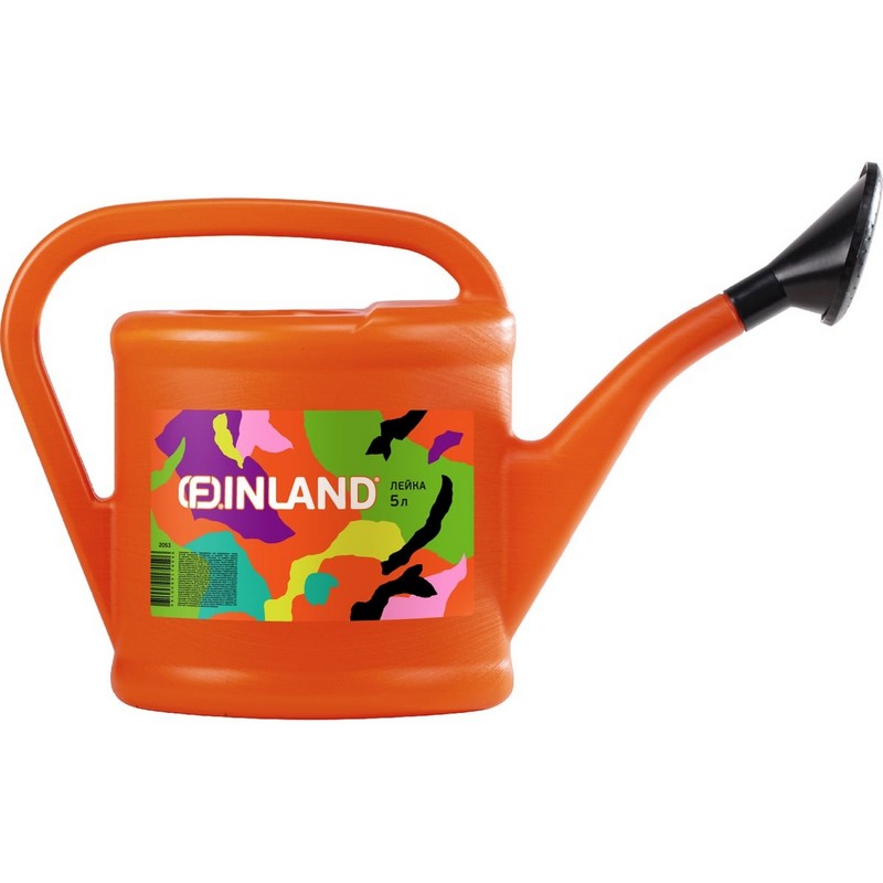 Лейка садовая 5л с рассеивателем оранжевая FINLAND 2053